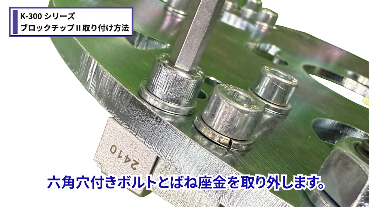 ブロックチップIIの取り外し