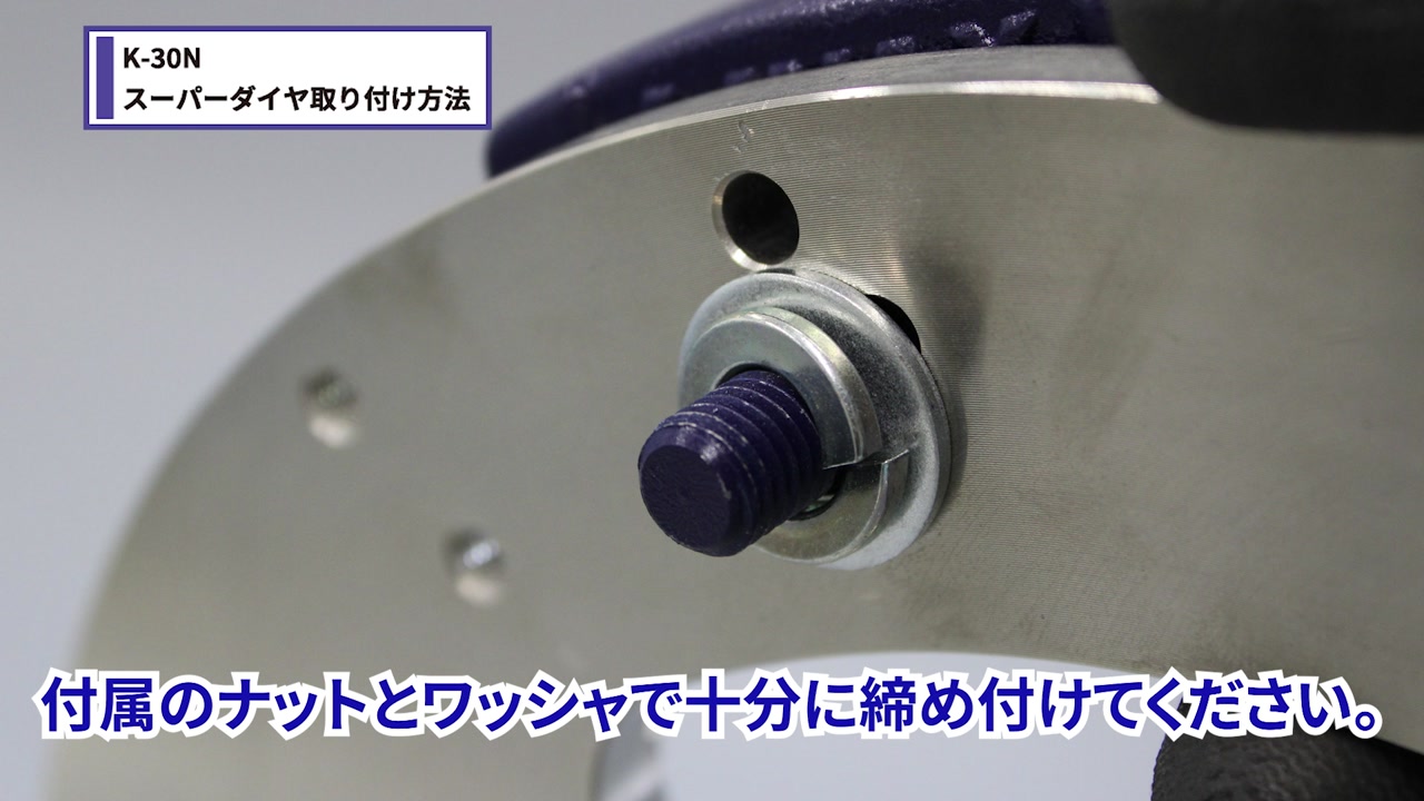 ハンドルを傾ける
